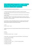 CSA W59-Weld Inspector Level 1-Study Guide Exam with All Correct&sol;Verified Answers 2026-2027 Updated&period;&NewLine;&NewLine;