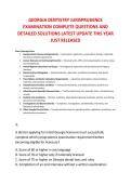 GEORGIA DENTISTRY JURISPRUDENCE &NewLine;EXAMINATION COMPLETE QUESTIONS AND &NewLine;DETAILED SOLUTIONS LATEST UPDATE THIS YEAR &NewLine;JUST RELEASED