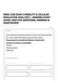 RNSG 1538 EXAM 3 MOBILITY & CELLULAR REGULATION 2026&sol;2027 &vert; NURSING STUDY GUIDE&comma; PRACTICE QUESTIONS&comma; ANSWERS & EXAM REVIEW