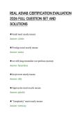 REAL ASVAB CERTIFICATION EVALUATION&NewLine;2026 FULL QUESTION SET AND&NewLine;SOLUTIONS&NewLine;