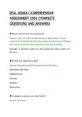 REAL ASVAB COMPREHENSIVE&NewLine;ASSESSMENT 2026 COMPLETE&NewLine;QUESTIONS AND ANSWERS