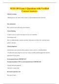 NUR 130 Exam 1 Questions with Verified&NewLine;Correct Answers