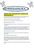DUNPHY CARE COMPREHENSIVE ANSWERS AND QUESTIONS SET A&period;pdf