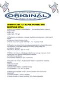 DUNPHY CARE TEST PAPER ANSWERS AND QUESTIONS SET A&period;pdf