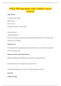 PNLE NP2 Questions with Verified Correct&NewLine;Answers
