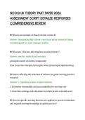 NCCQ UK THEORY PAST PAPER 2026&NewLine;ASSESSMENT SCRIPT DETAILED RESPONSES&NewLine;COMPREHENSIVE REVIEW