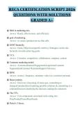 RECA CERTIFICATION SCRIPT 2026&NewLine;QUESTIONS WITH SOLUTIONS&NewLine;GRADED A&plus;&NewLine;