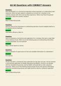 AU 60 Questions with CORRECT Answers