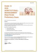 Gr 12 Agricultural Management Practices Prelim 2026 Summarised by Juffrou Ansie