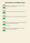 AU 60 Questions with CORRECT Answers