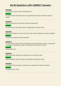 AU 60 Questions with CORRECT Answers