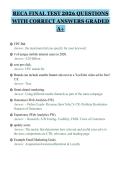 RECA FINAL TEST 2026 QUESTIONS&NewLine;WITH CORRECT ANSWERS GRADED&NewLine;A&plus;&NewLine;