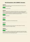 AU 60 Questions with CORRECT Answers