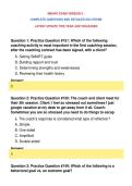 NBHWC EXAM VERSION 2 &NewLine;COMPLETE QUESTIONS AND DETAILED SOLUTIONS&NewLine;LATEST UPDATE THIS YEAR JUST RELEASED