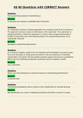 AU 60 Questions with CORRECT Answers