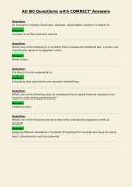 AU 60 Questions with CORRECT Answers