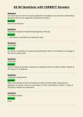 AU 60 Questions with CORRECT Answers