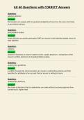 AU 60 Questions with CORRECT Answers&NewLine;