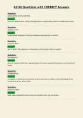 AU 60 Questions with CORRECT Answers