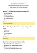 PATHO 370 FINAL EXAM VERSION A &NewLine;COMPLETE QUESTIONS AND DETAILED SOLUTIONS&NewLine;LATEST UPDATE THIS YEAR JUST RELEASED