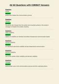 AU 60 Questions with CORRECT Answers