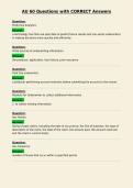 AU 60 Questions with CORRECT Answers