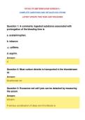 PATHO 370 MIDTERM EXAM VERSION A &NewLine;COMPLETE QUESTIONS AND DETAILED SOLUTIONS&NewLine;LATEST UPDATE THIS YEAR JUST RELEASED