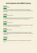 AU 61 Questions with CORRECT Answers