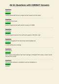 AU 61 Questions with CORRECT Answers&NewLine;