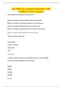 wgu d102 pre assesment Questions with&NewLine;Verified Correct Answers