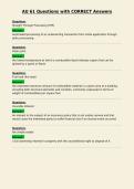 AU 61 Questions with CORRECT Answers