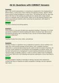 AU 61 Questions with CORRECT Answers