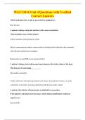 WGU D116 Unit 4 Questions with Verified&NewLine;Correct Answers