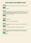 AU 61 Questions with CORRECT Answers