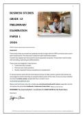 Gr 12 Business Studies Prelim Paper 1 2026 Summarised by Juffrou Ansie