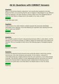 AU 61 Questions with CORRECT Answers