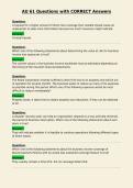 AU 61 Questions with CORRECT Answers