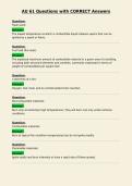AU 61 Questions with CORRECT Answers