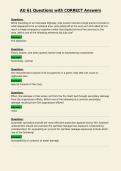 AU 61 Questions with CORRECT Answers