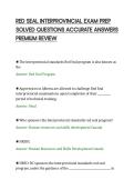 RED SEAL INTERPROVINCIAL EXAM PREP&NewLine;SOLVED QUESTIONS ACCURATE ANSWERS&NewLine;PREMIUM REVIEW
