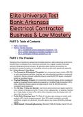 Elite 2026&sol;2027 Arkansas Electrical Contractor Business & Law Test Bank &vert; S-Tier Exam Prep & Rationales