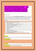 CPR CERTIFICATION EXAM &ndash; 150 &NewLine;PRACTICE QUESTIONS 2026 BLS &NewLine;GUIDELINES &vert; VERIFIED ANSWERS 