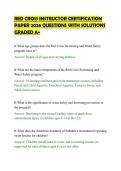 RED CROSS INSTRUCTOR CERTIFICATION&NewLine;PAPER 2026 QUESTIONS WITH SOLUTIONS&NewLine;GRADED A&plus;