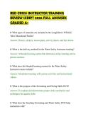 RED CROSS INSTRUCTOR TRAINING&NewLine;REVIEW SCRIPT 2026 FULL ANSWERS&NewLine;GRADED A&plus;