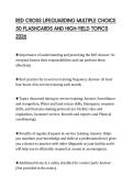 RED CROSS LIFEGUARDING MULTIPLE CHOICE&NewLine;50 FLASHCARDS AND HIGH-YIELD TOPICS&NewLine;2026
