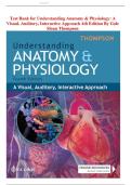 Test Bank - Understanding Anatomy and Physiology&comma; 4th Edition by Thompson &vert; All Chapter &lpar;1-25&rpar; &vert; Expert Verified Answers &vert; Graded A&plus;
