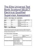 2026&sol;2027 The Elite Universal Test Bank&colon; Scotland SELECT Electrical Qualified Supervisor &lpar;QS&rpar; Assessment & BS 7671 Guide
