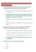 Galen NUR 155 Exam 1 2026 &vert; Questions and Answers &vert; Latest Update &vert; Complete Nursing Study Guide
