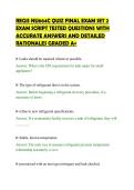 REGIS NU664C QUIZ FINAL EXAM SET 2&NewLine;EXAM SCRIPT TESTED QUESTIONS WITH&NewLine;ACCURATE ANSWERS AND DETAILED&NewLine;RATIONALES GRADED A&plus;
