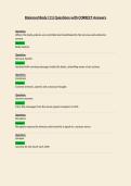 Balanced Body Exam Questions with CORRECT Answers